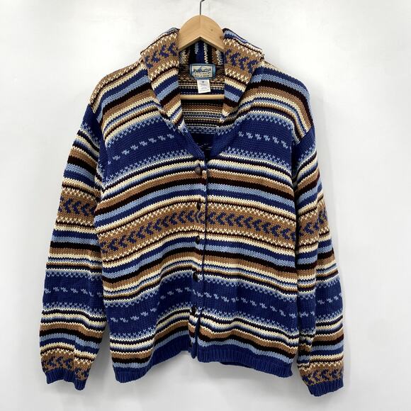 Pendelton Pattern Chunky Knit Cardigan Sweater - Picture 4 of 5